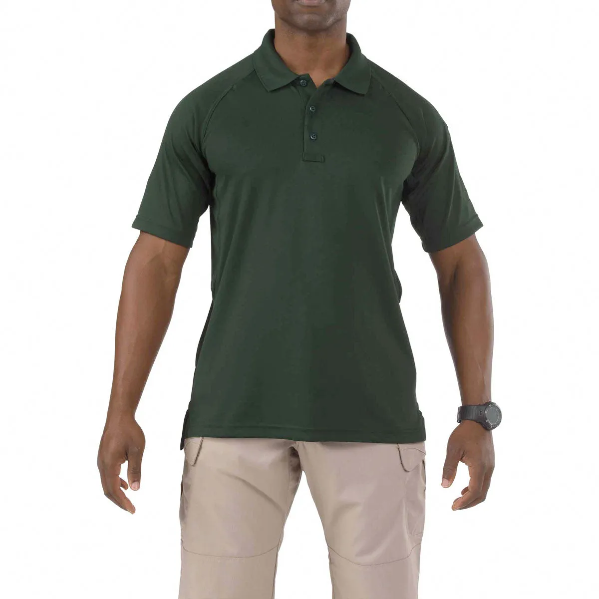 5.11 Tactical Performance Short Sleeve Polo Shirts L.E. Green