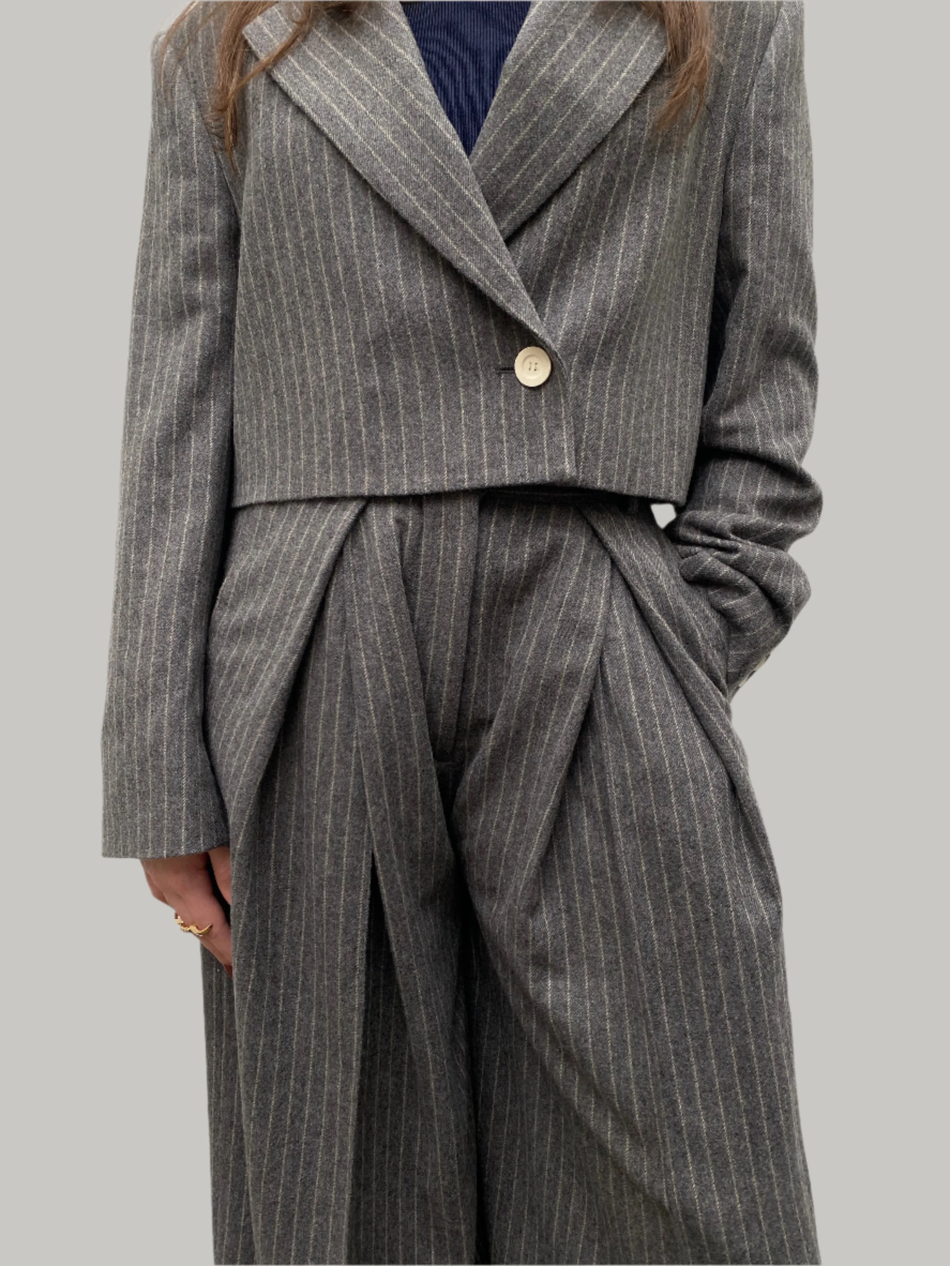 ACNE STUDIOS Pinstripe Trouser Suit UK6-8
