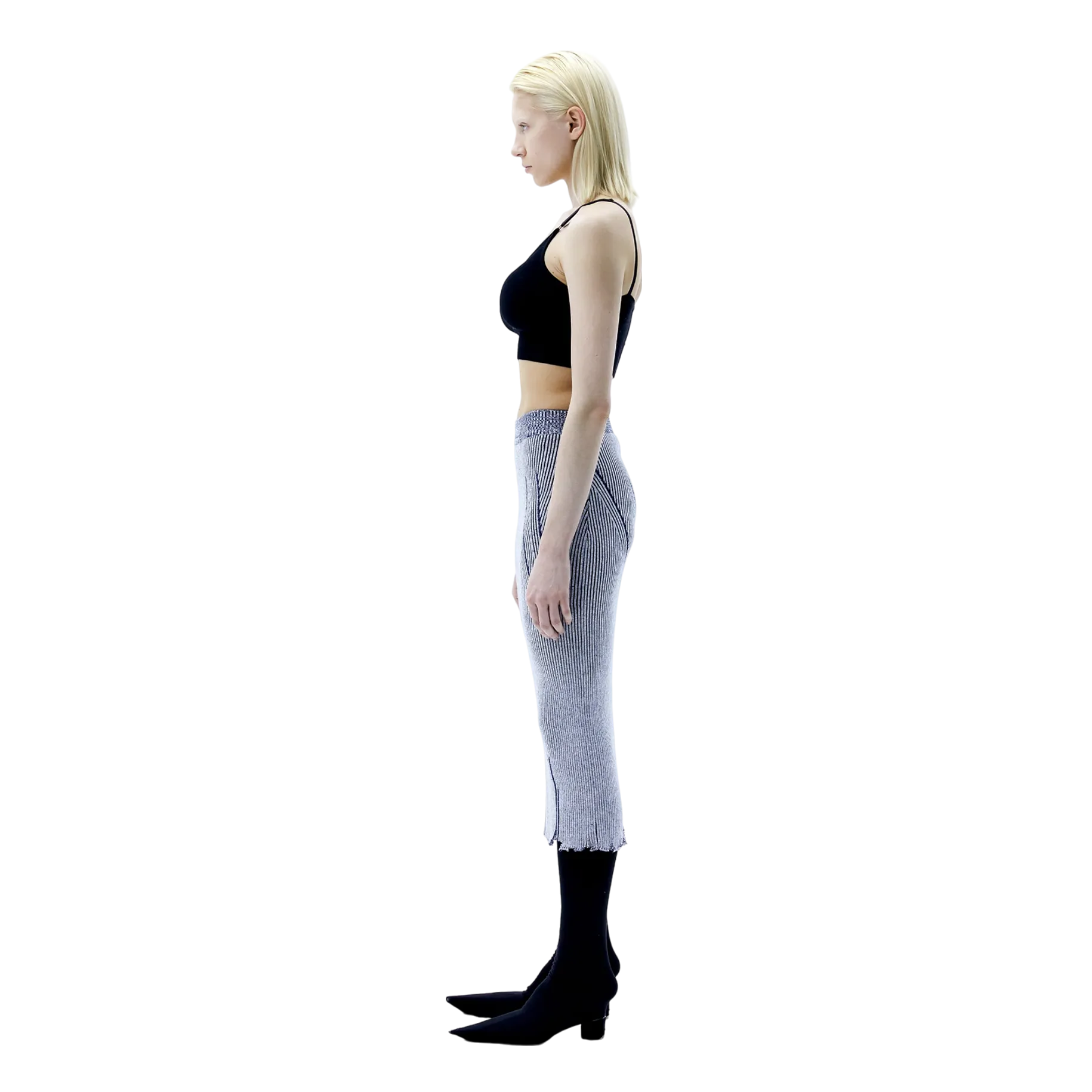 (Ariella) Wounded Skirt —  Eclipse Blue