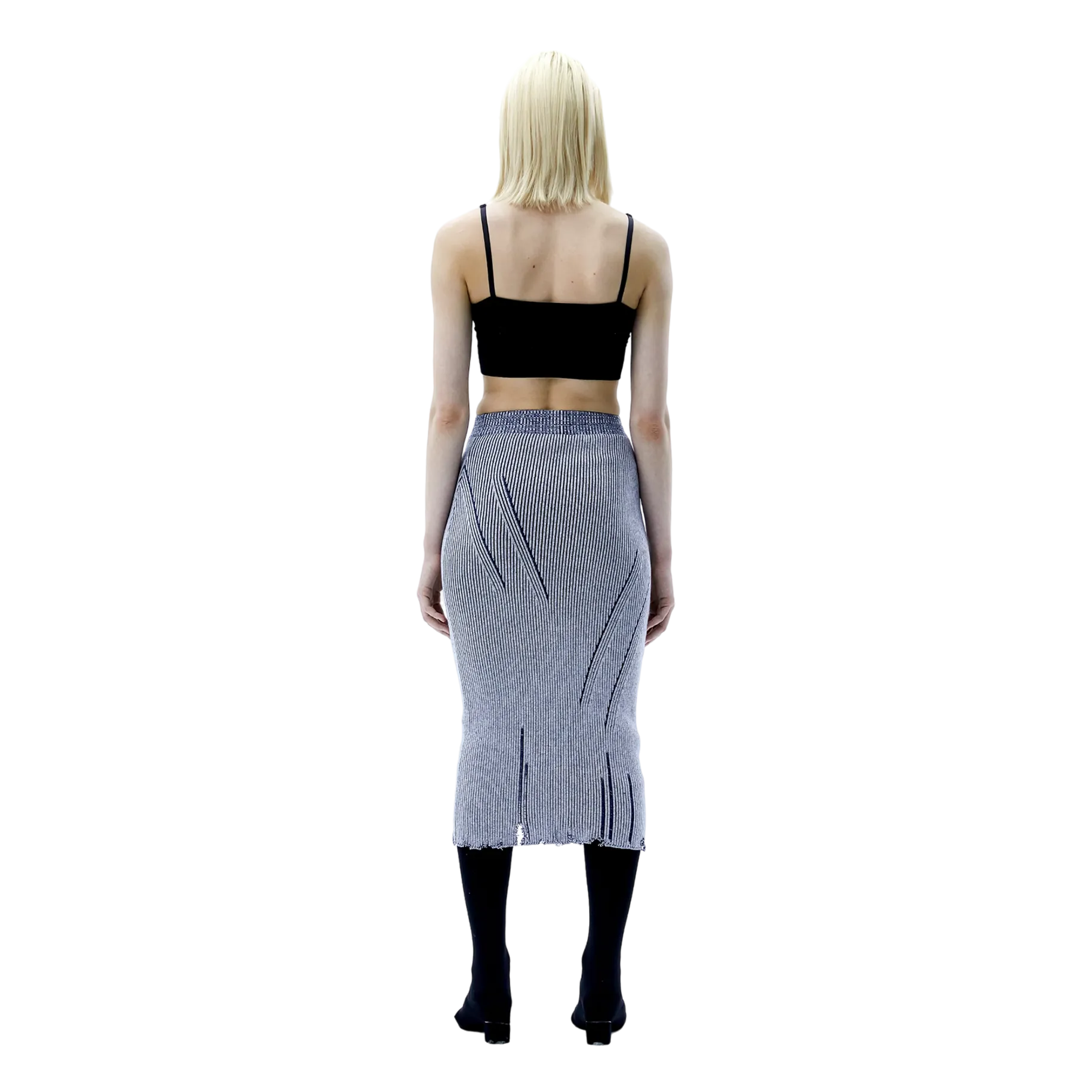 (Ariella) Wounded Skirt —  Eclipse Blue