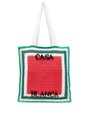 Atlantis crochet tote bag