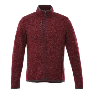 B2493M Sweater Knit Full Zip Jacket with Thumb Holes