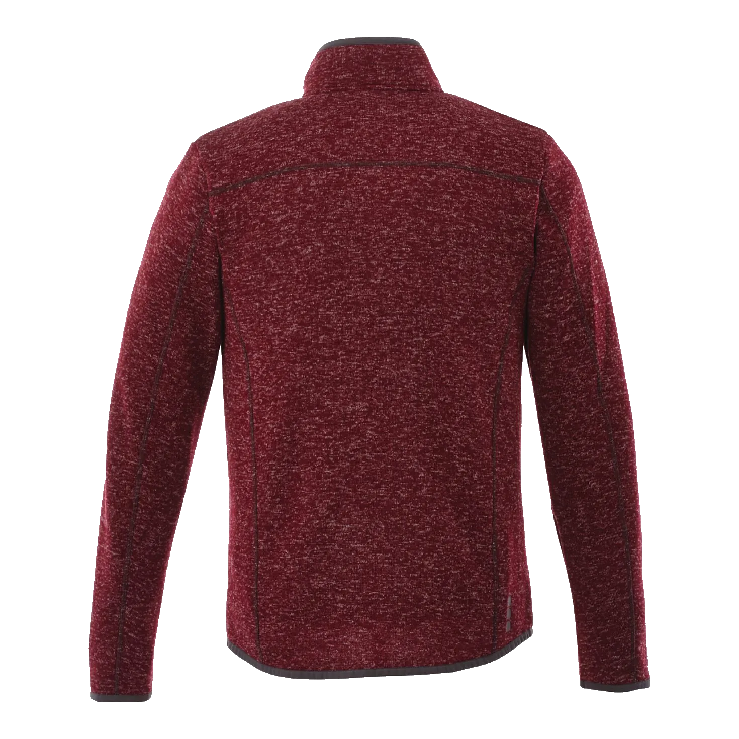 B2493M Sweater Knit Full Zip Jacket with Thumb Holes
