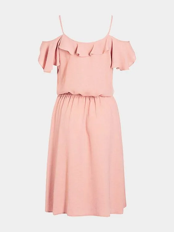Bateau Off The Shoulder Orange Sexy Dresses