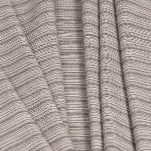 Beige Striped Metalized Fabric 995