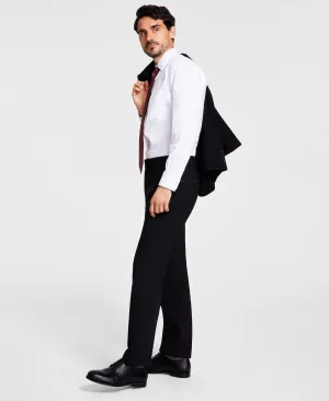 Brooks Brothers Mens Classic fit Dress Pants 36 / 30 Black Solid Stretch