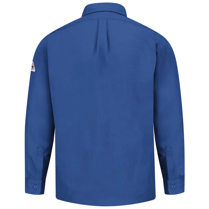 Bulwark, Men's Lightweight Nomex FR Uniform Shirt, SND2, Nomex 4.5oz, Cat1, Navy, Royal Blue, Tan