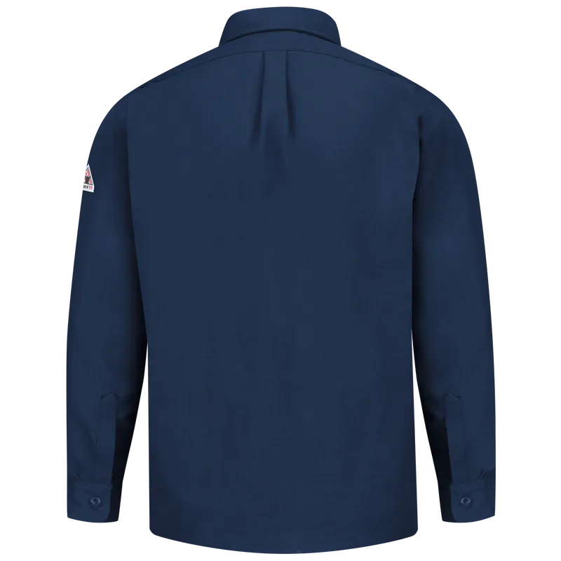 Bulwark, Men's Lightweight Nomex FR Uniform Shirt, SND2, Nomex 4.5oz, Cat1, Navy, Royal Blue, Tan