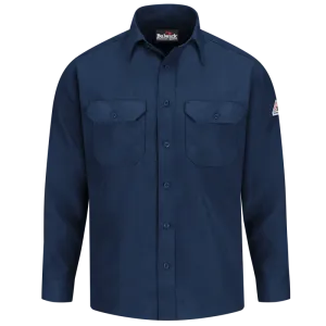Bulwark, Men's Lightweight Nomex FR Uniform Shirt, SND2, Nomex 4.5oz, Cat1, Navy, Royal Blue, Tan