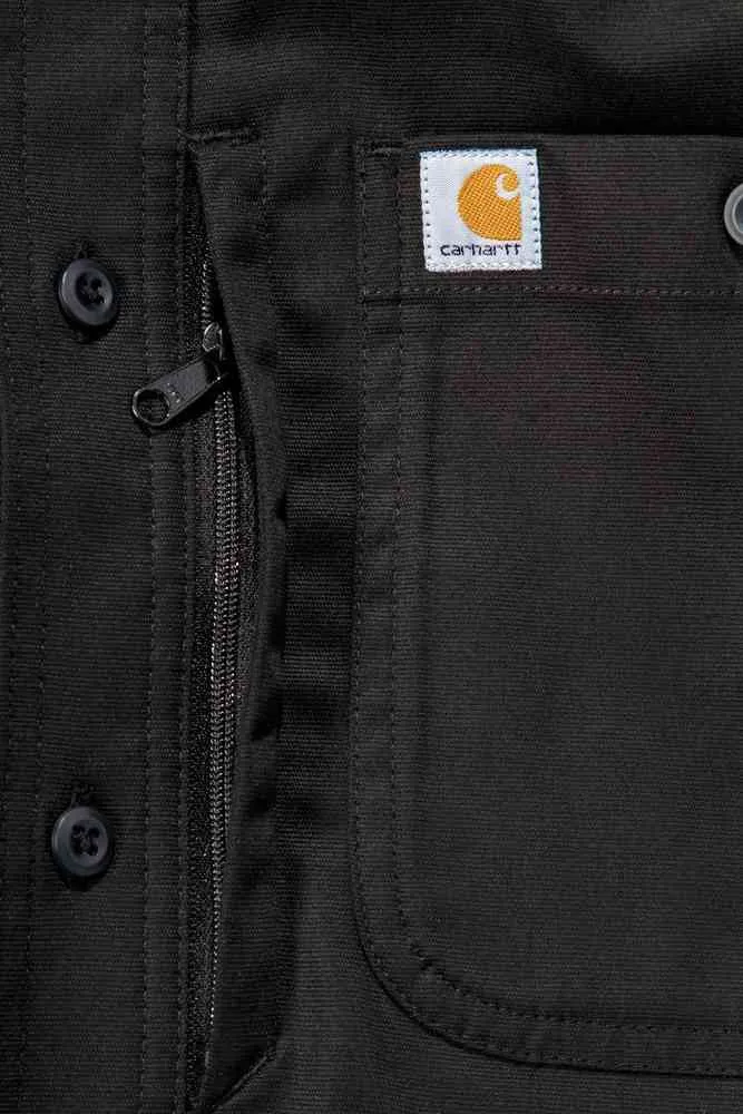 Carhartt Rugged Professional Work Long Sleeve Shirt, Black