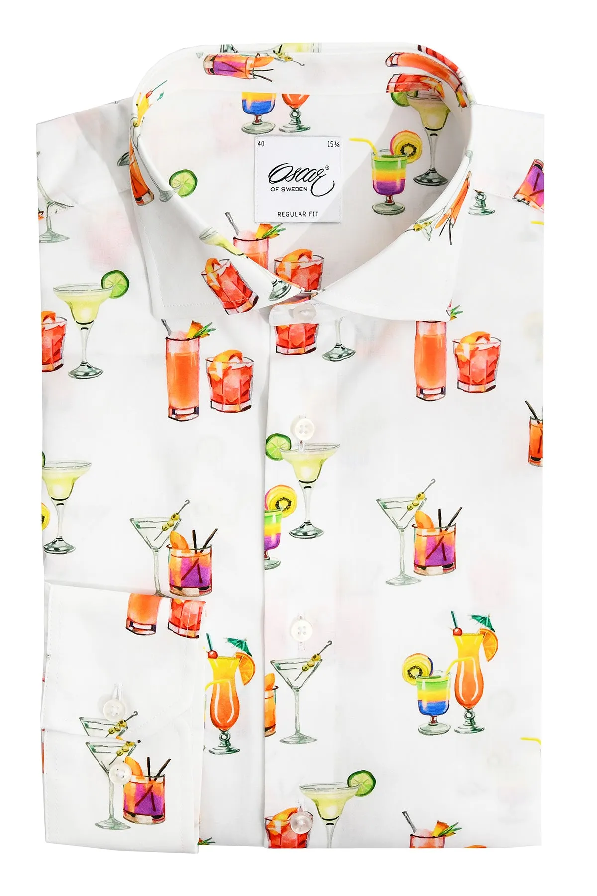 Cocktail printed regular fit shirt