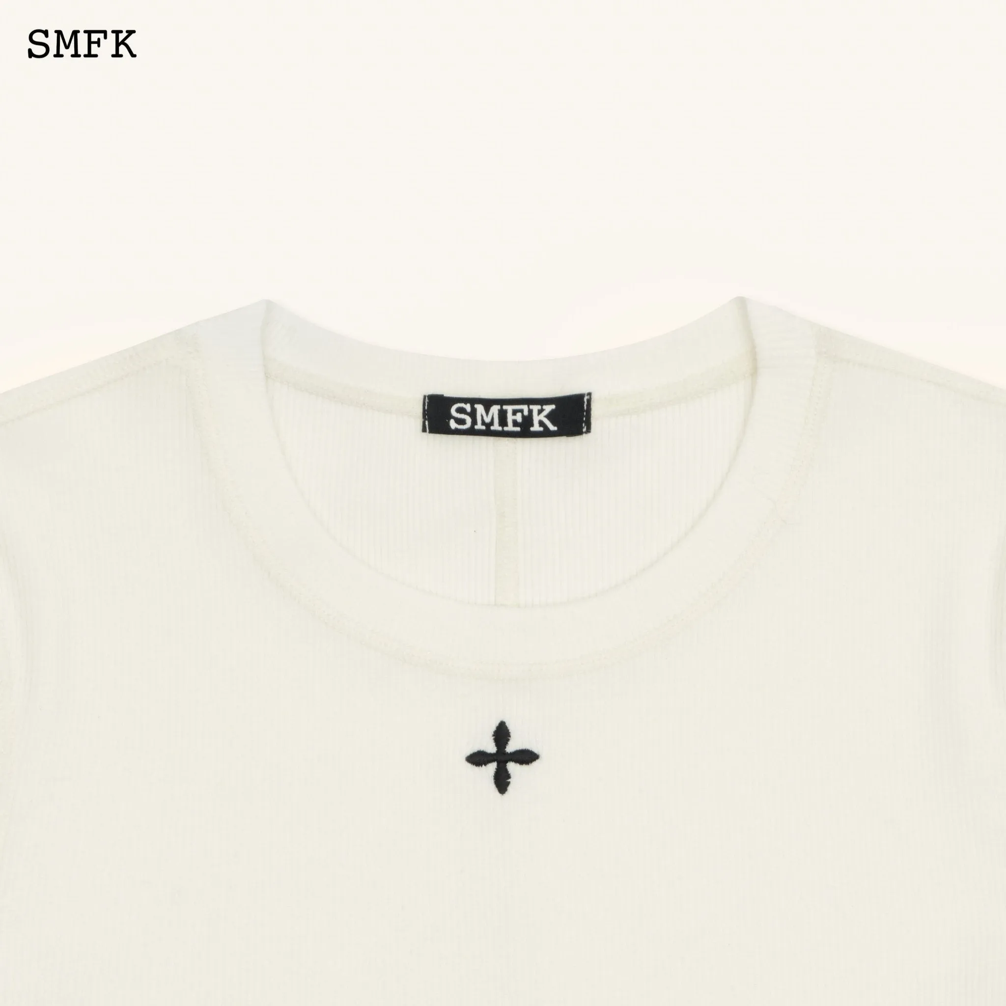 Compass Rush Slim-Fit Tee In White