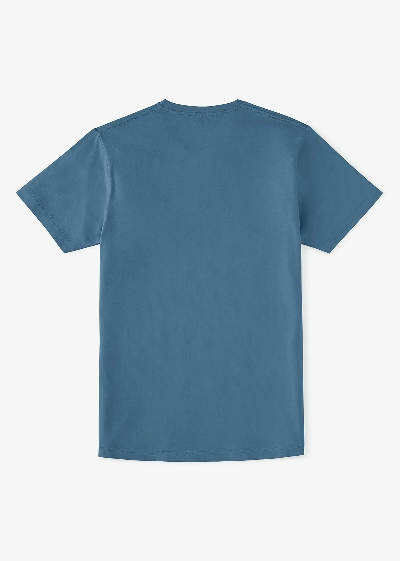 Cotton Stretch T-Shirt | Medium Blue