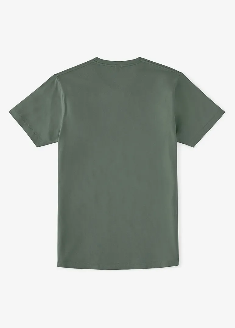 Cotton Stretch T-Shirt | Olive