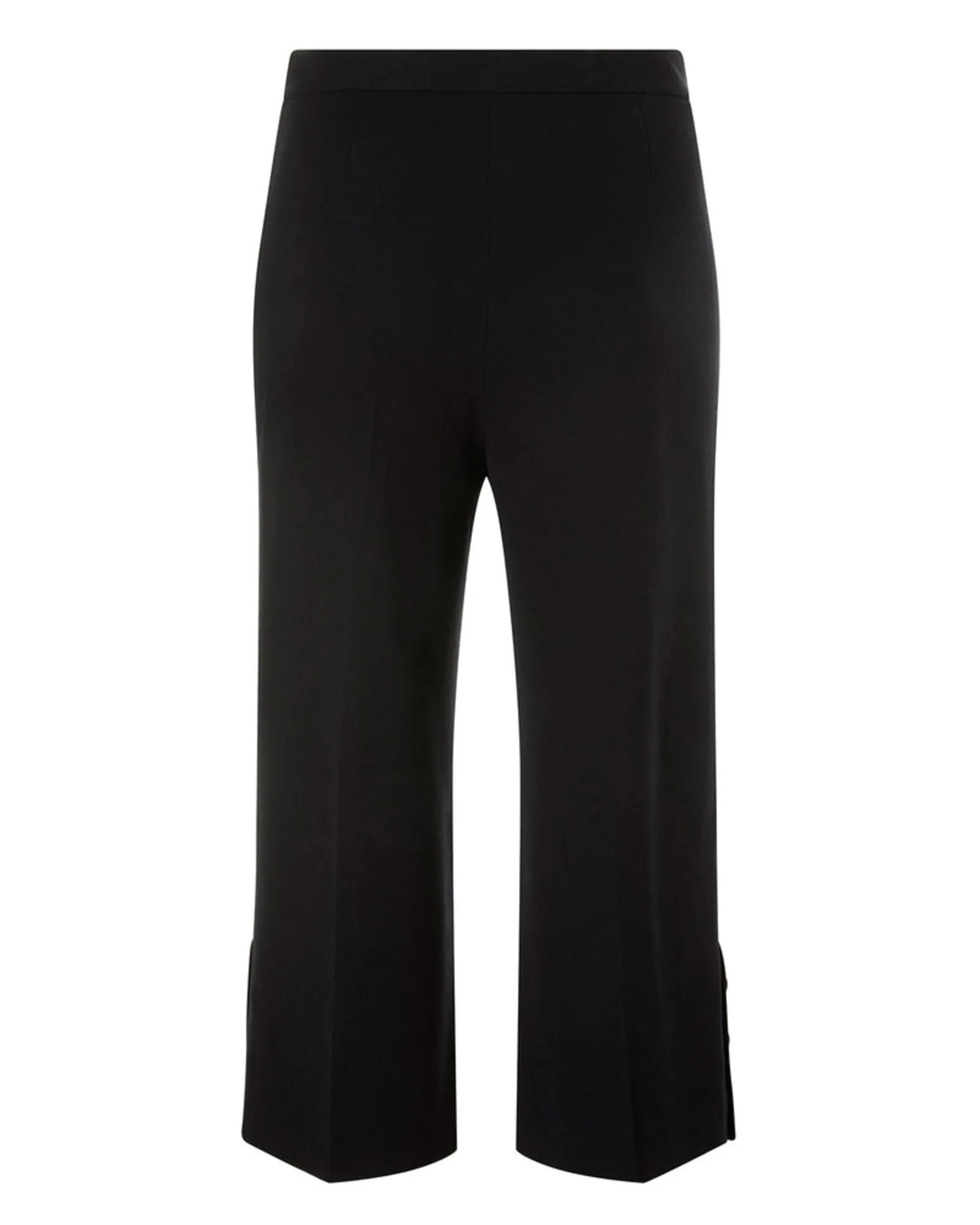 Cropped Button Placket Pant | Navy