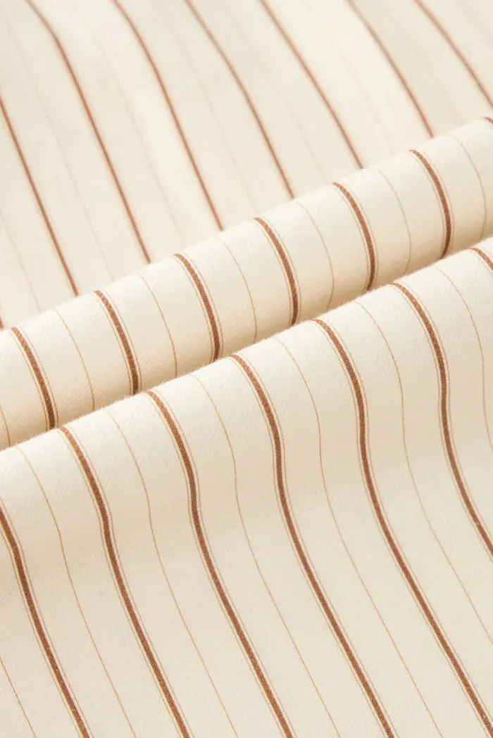 Eden Striped Suit Pants in Linen