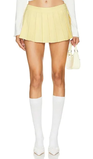 GUIZIO Fairfield Mini Skirt in Yellow