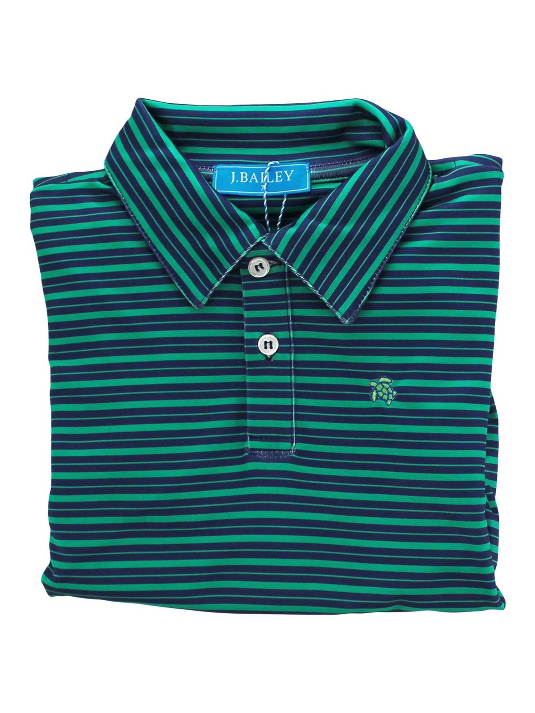 Harry Long Sleeve Performance Striped Polo