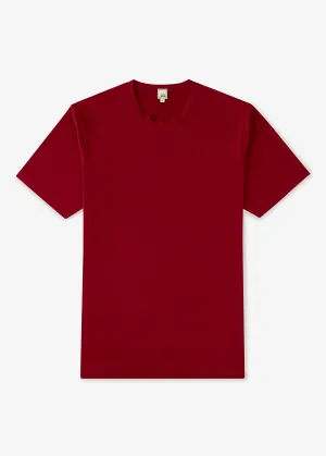 High & Mighty Cotton Stretch T-Shirt | Claret