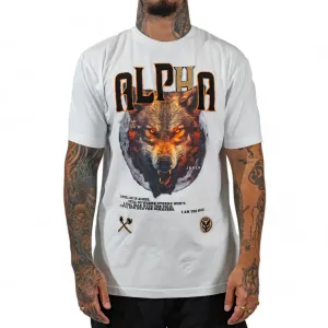 Juren 'Alpha Wolf' Chenille T-Shirt (White)