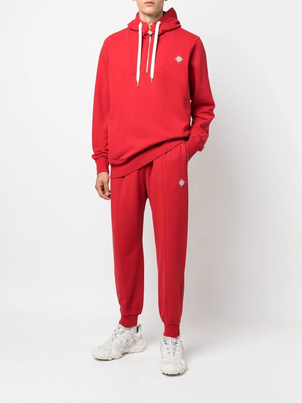 logo-patch track pants