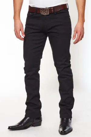 Men's Super Comfortable Super Skinny Fit Jeans-HLP-505 JET BLACK