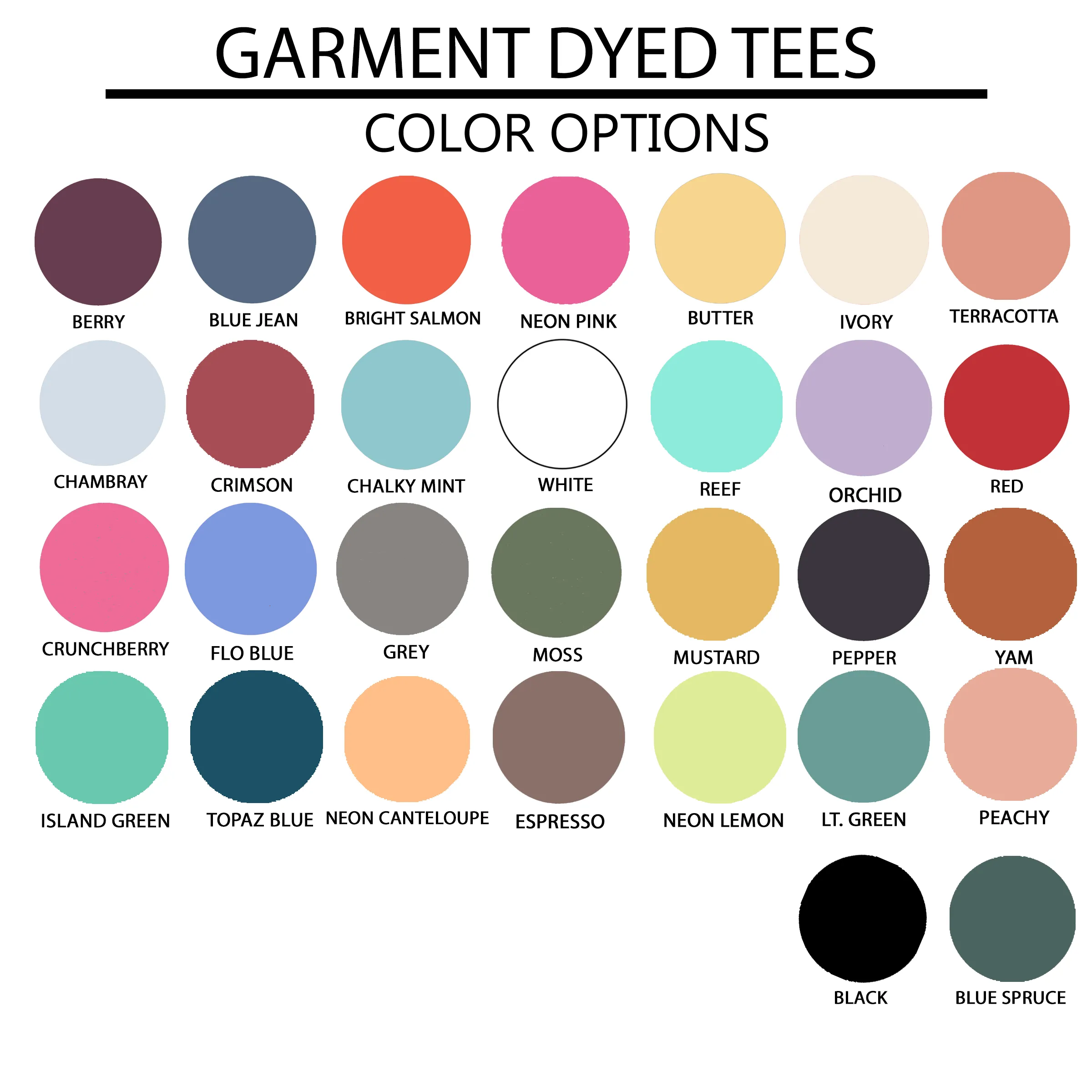 Merry Bold Cursive | Garment Dyed Tee