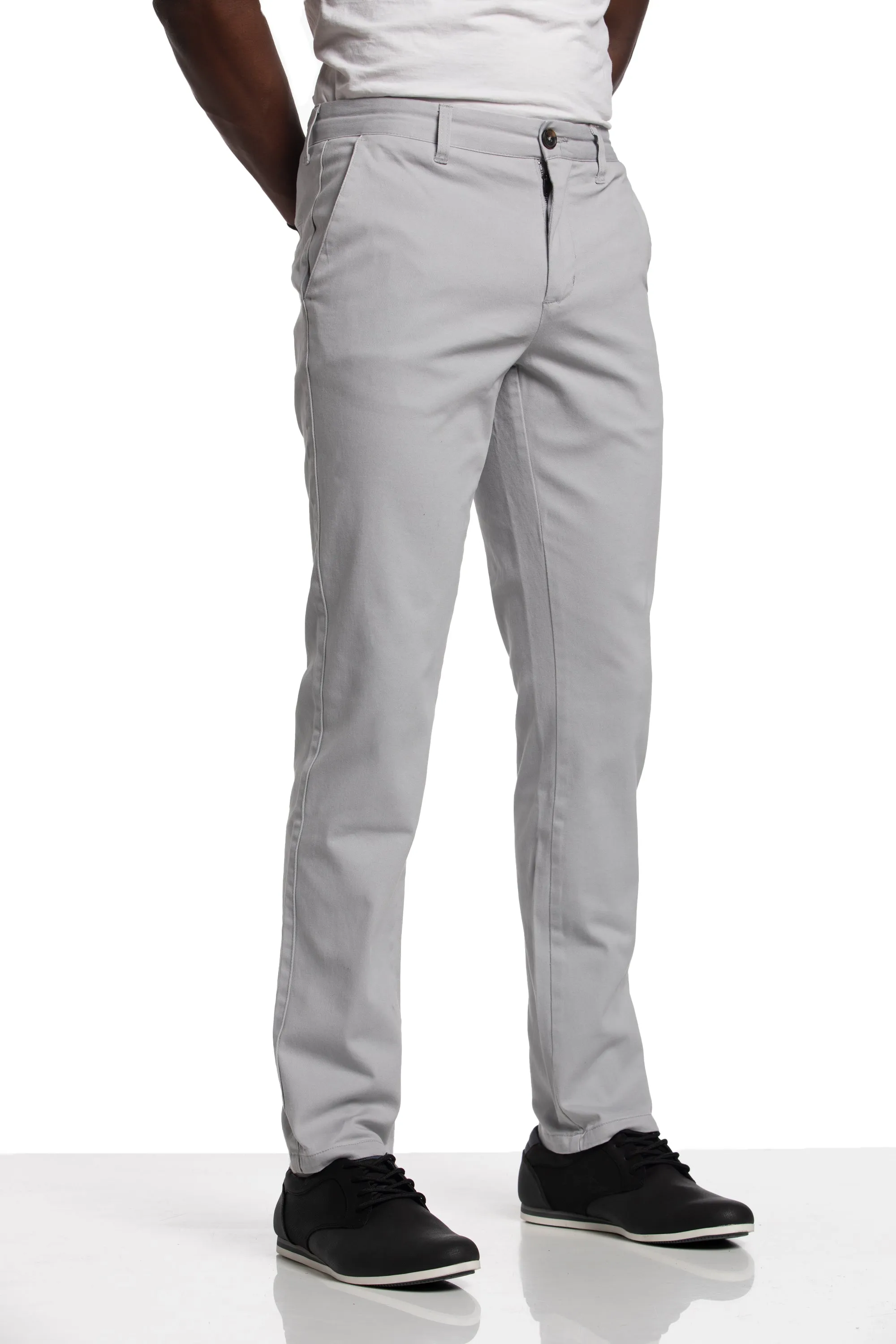 Michael Stretch Pant in Grey Fog