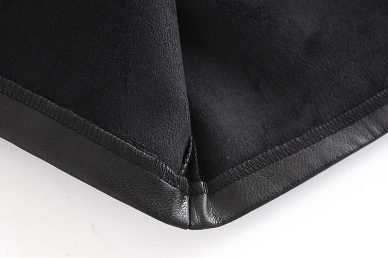 MIDI VEGAN LEATHER SKIRT