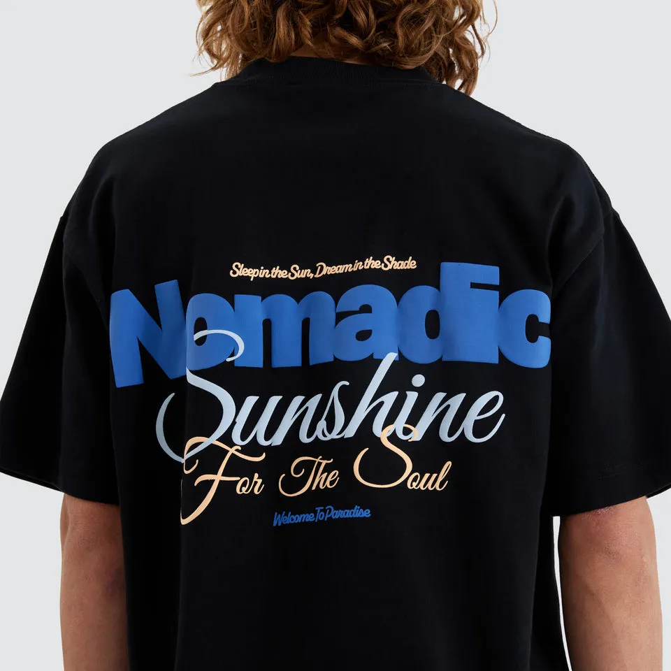 Nomadic Paradise Sunshine Street Tee - Jet Black
