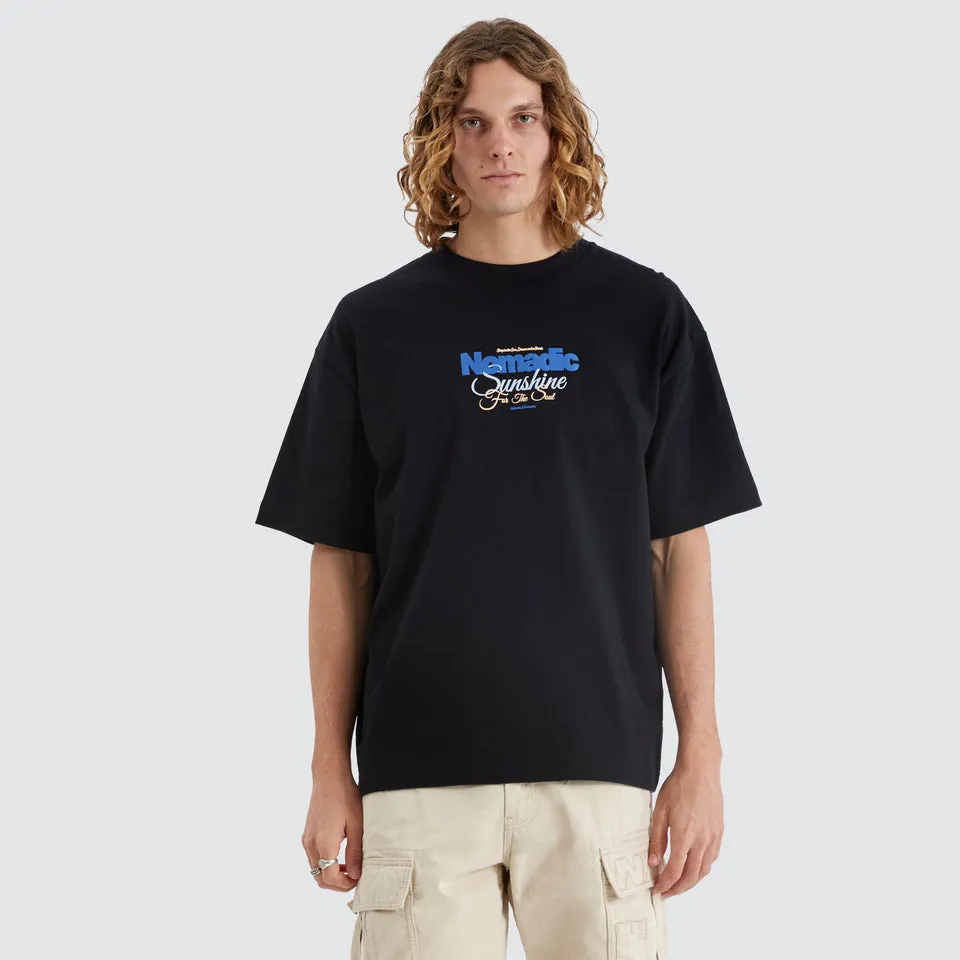 Nomadic Paradise Sunshine Street Tee - Jet Black