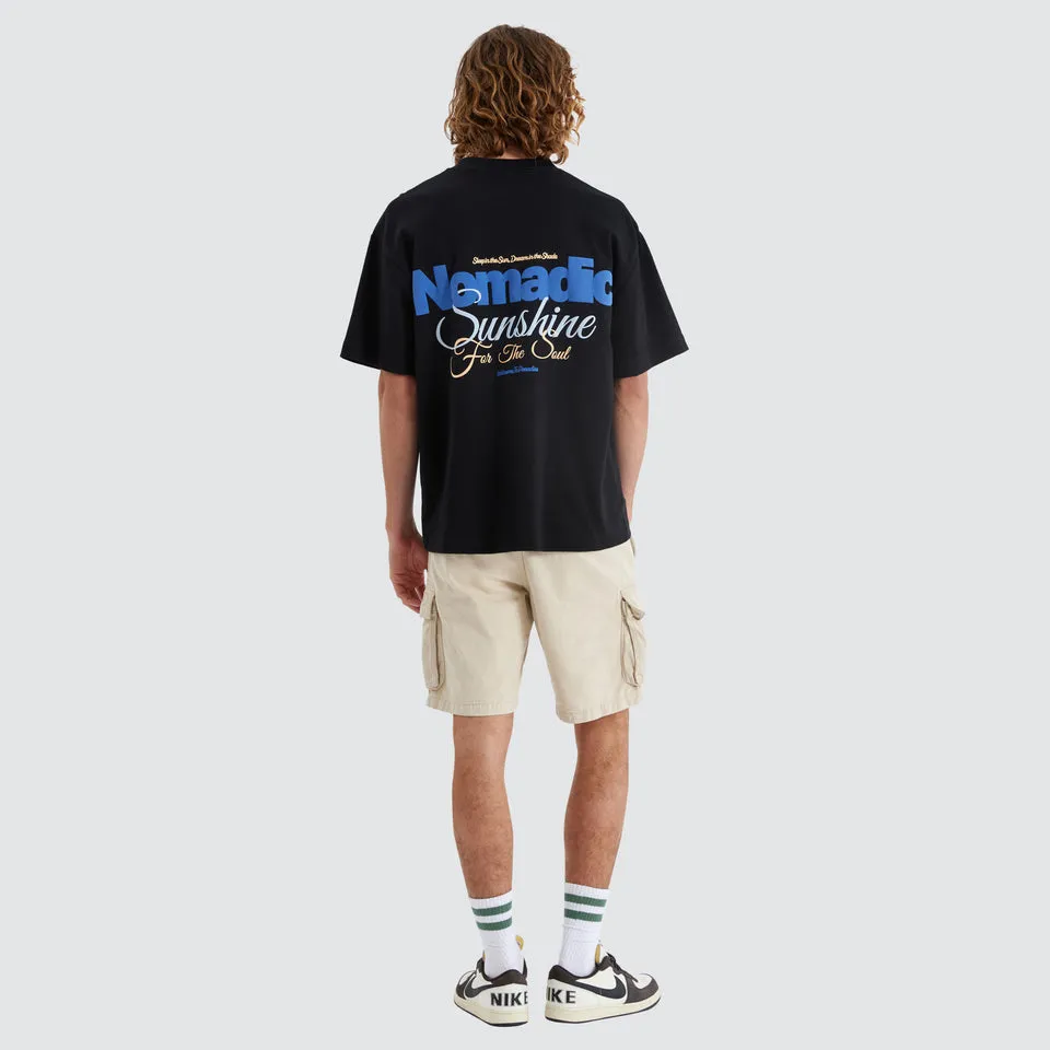 Nomadic Paradise Sunshine Street Tee - Jet Black