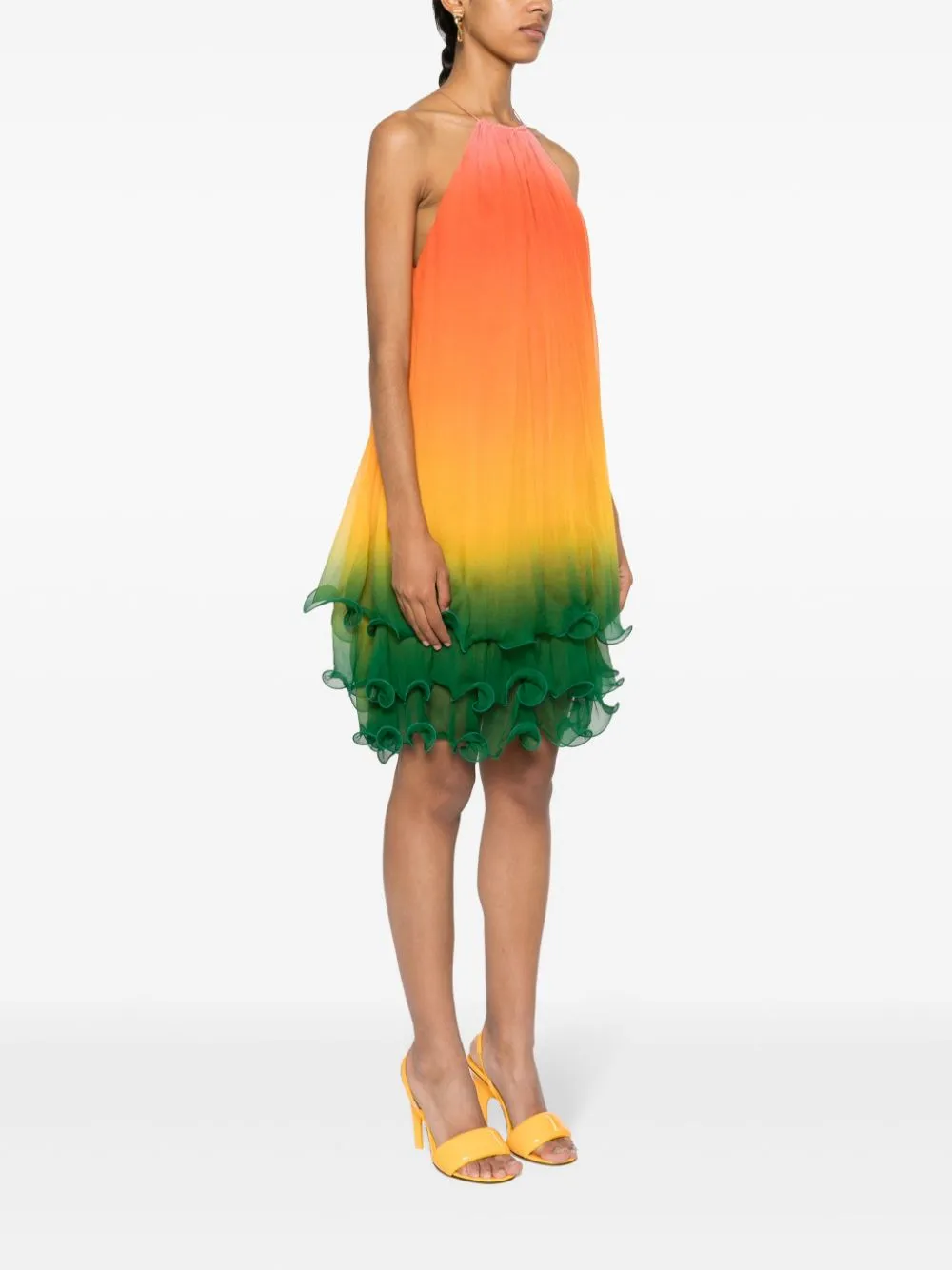Rainbow Gradient midi dress