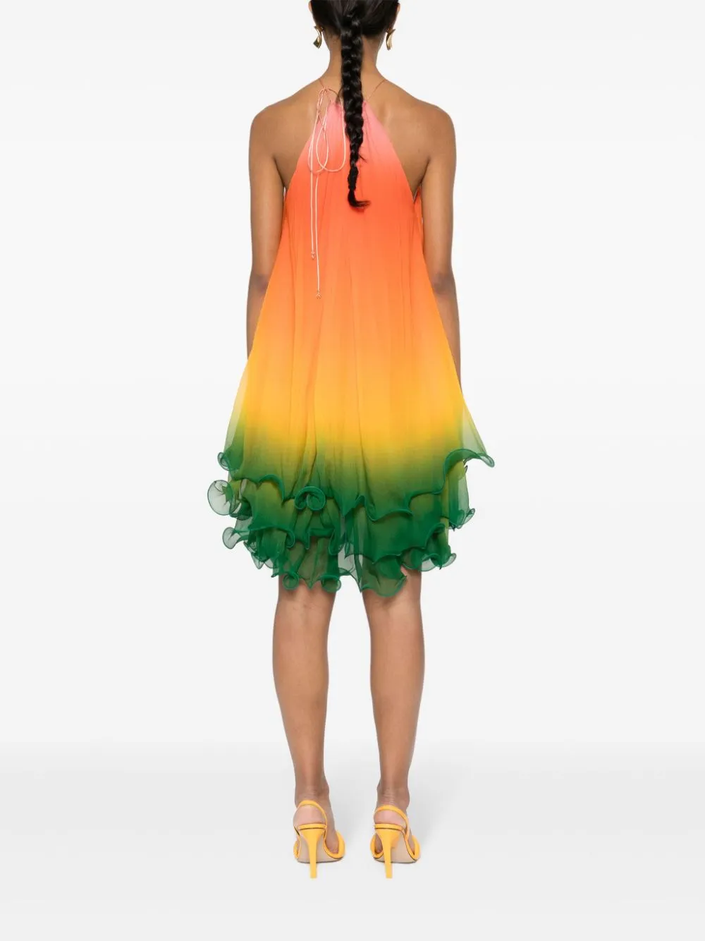 Rainbow Gradient midi dress