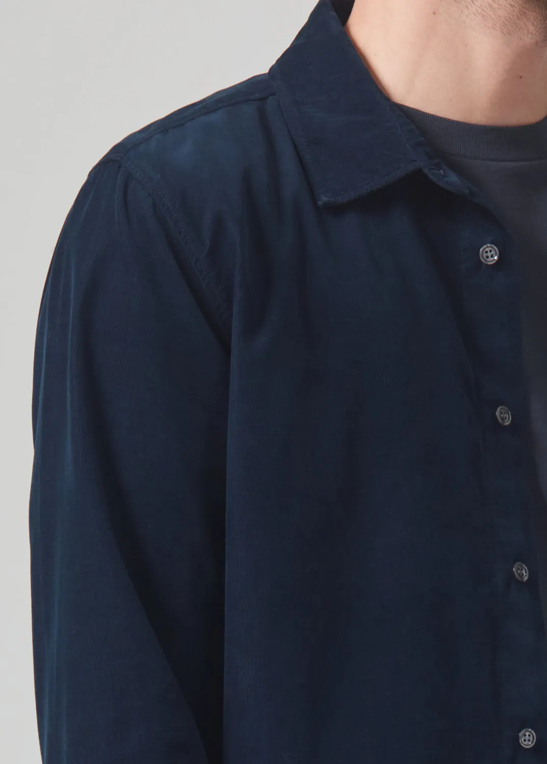 Rework Shirt Corduroy in Navy