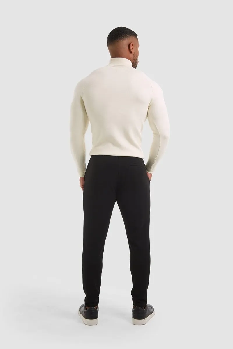 Smart Jersey Joggers in Black