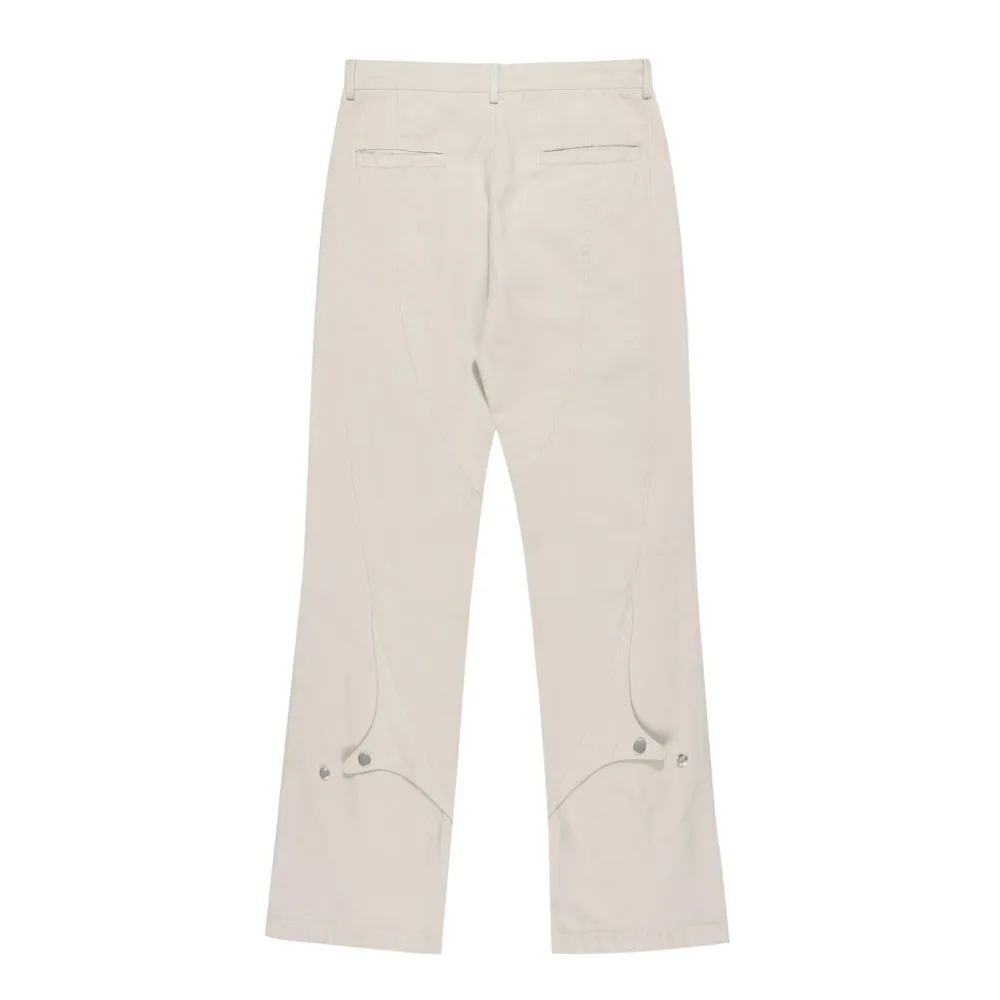 Street Panel Plain Regular Pants