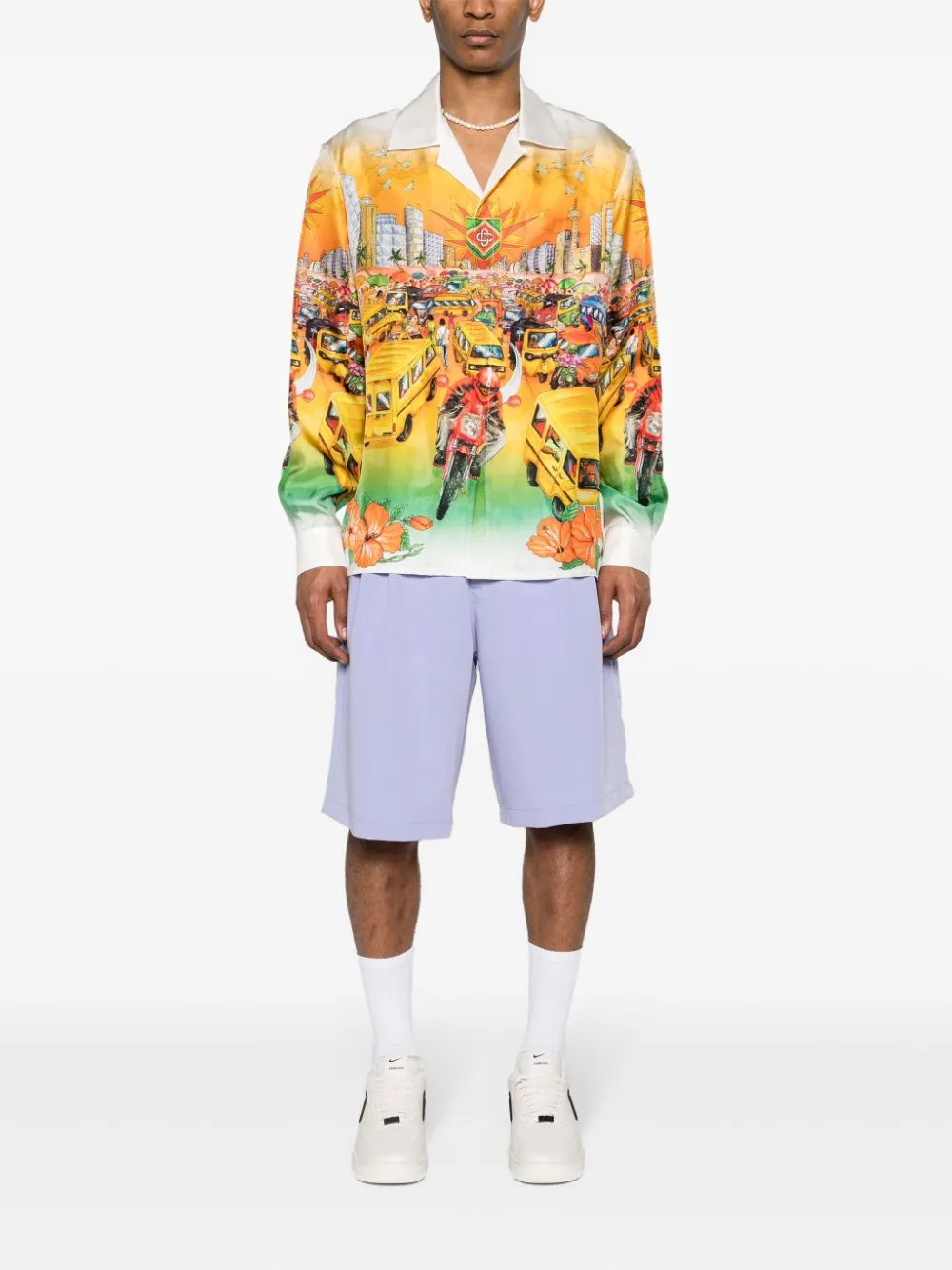 Traffic silk shirt