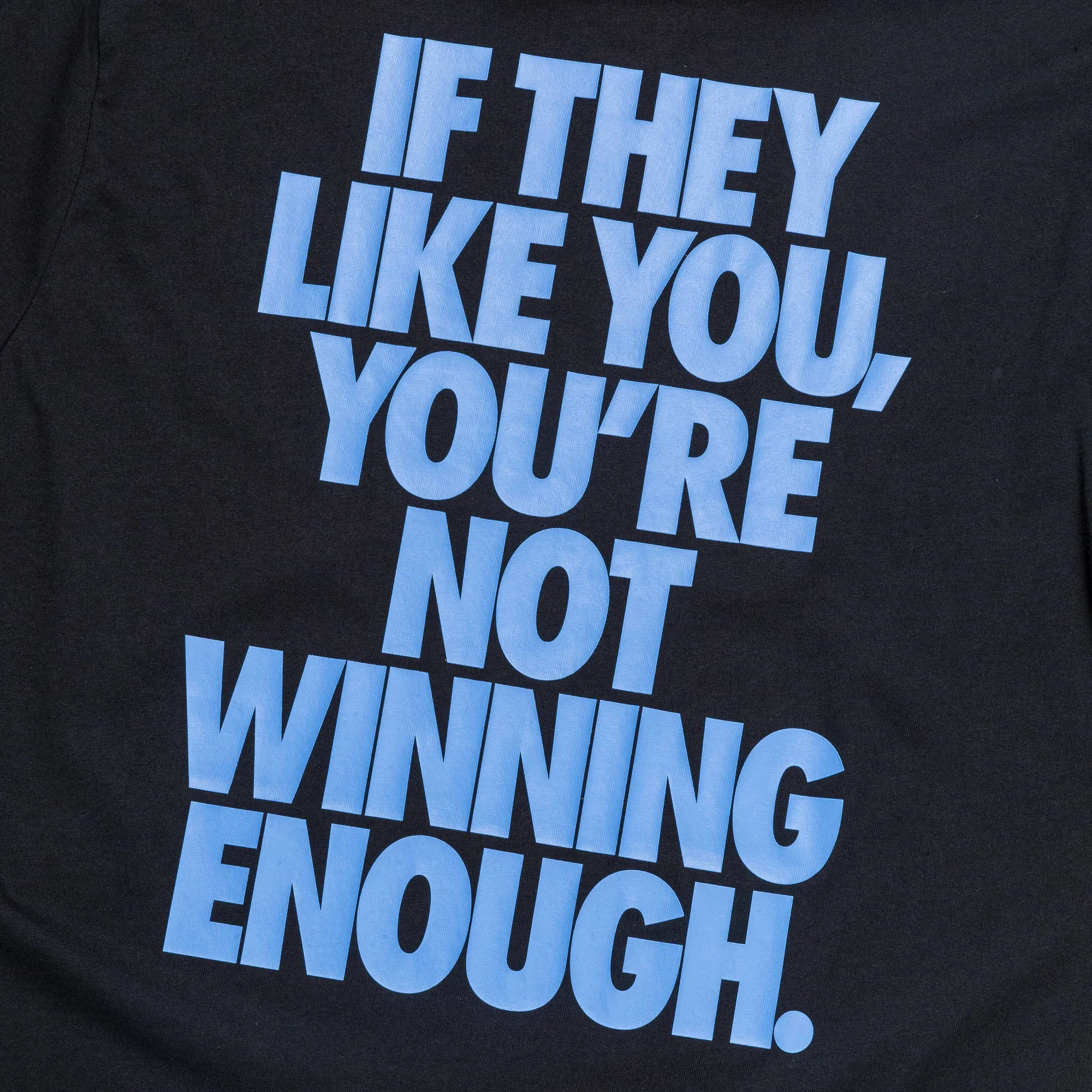 Unisex Winning Enough Tee QS - Black