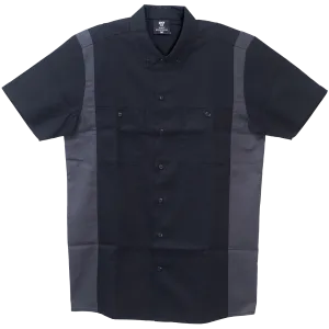 VB771BG - Men's Work Shirts Black with Grey sides