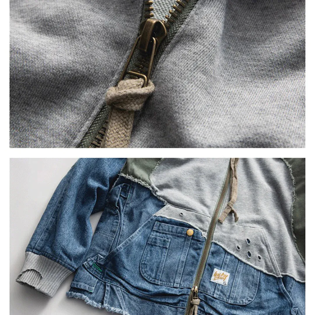 Vintage Denim Patchwork Jackets