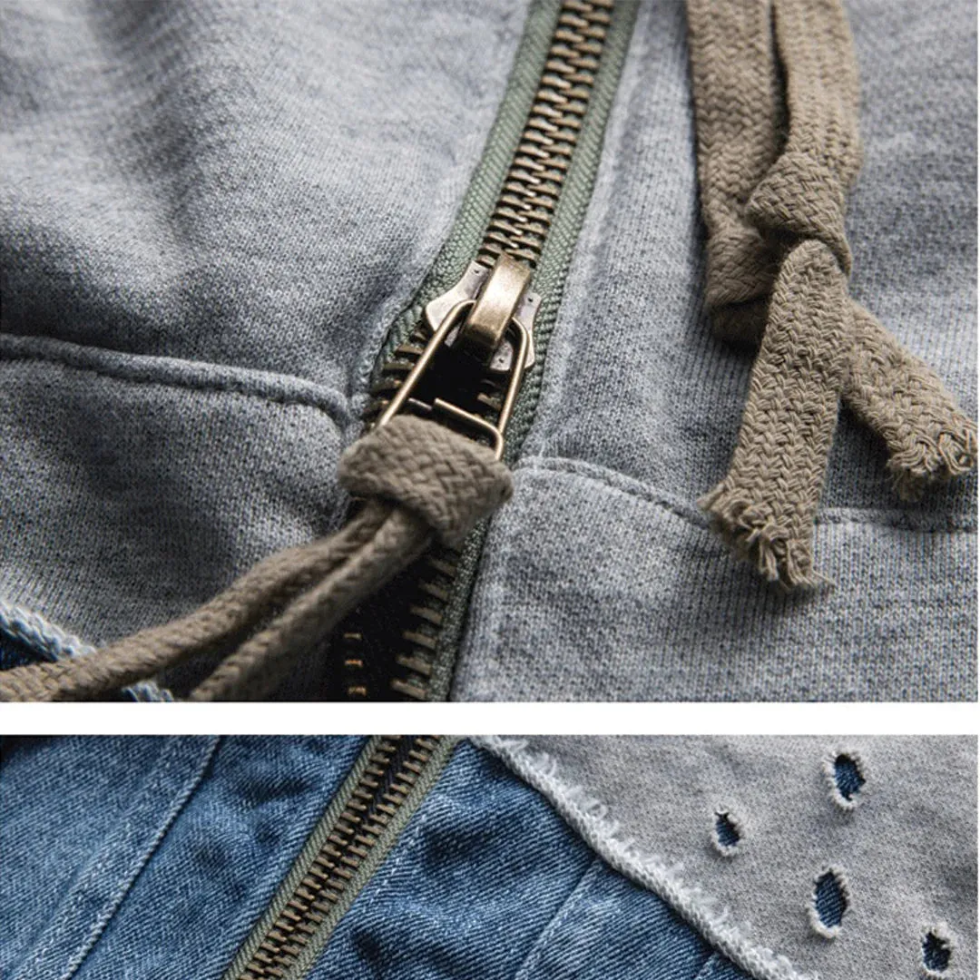 Vintage Denim Patchwork Jackets