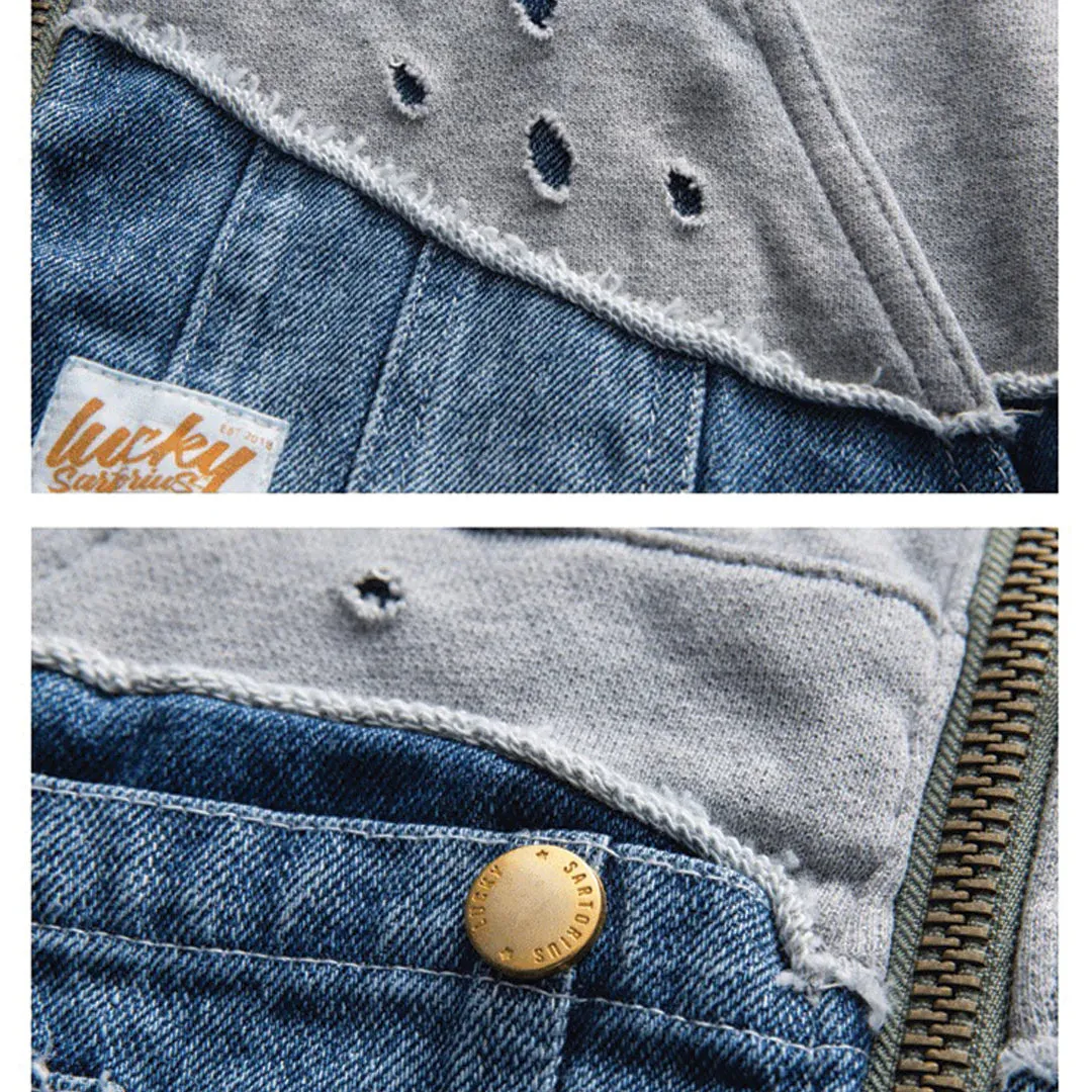 Vintage Denim Patchwork Jackets