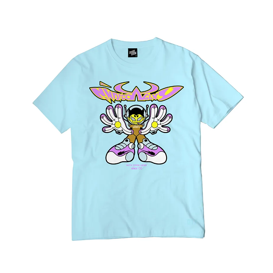 With Open Arms Tee - Arctic Blue